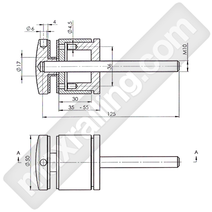 чертеж раздвижен дистанционер